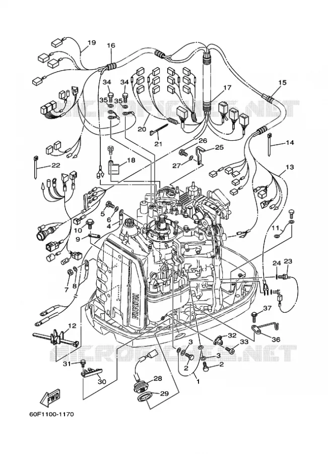 ELECTRISCH 2 Yamaha OUTBOARD ENGINES 175hp (128.7kW) 2003 Z175  Z175GETOX