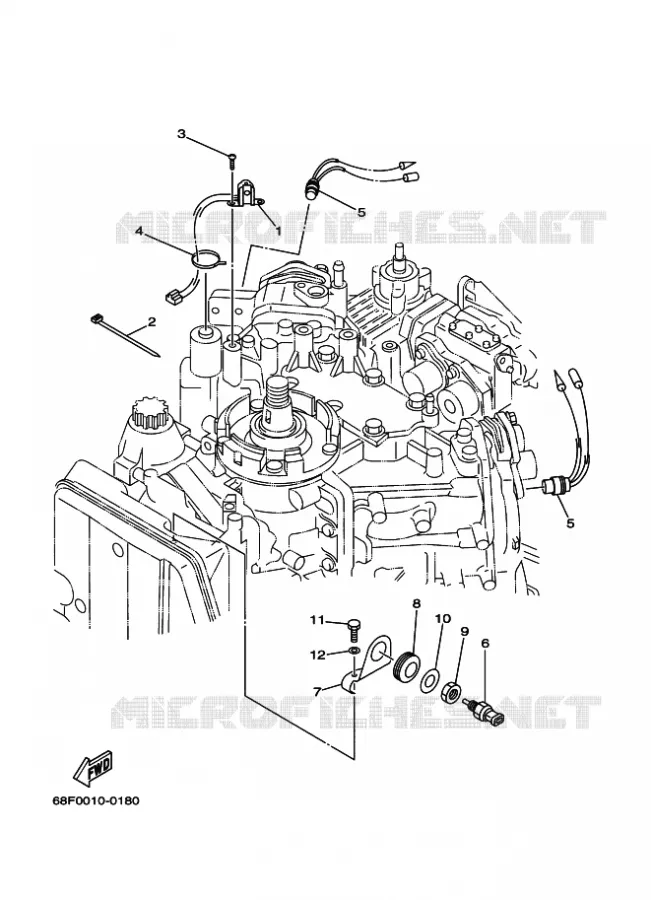 ELEKTRISCHE ONDERDELEN 4 Yamaha OUTBOARD ENGINES 175hp (128.7kW) 2003 Z175  Z175GETOX