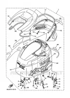 BOVENKAP voor Yamaha Z175H 2 Stroke, Electric Starter, Remote Control, Power Trim & Tilt, Oil injection 2001