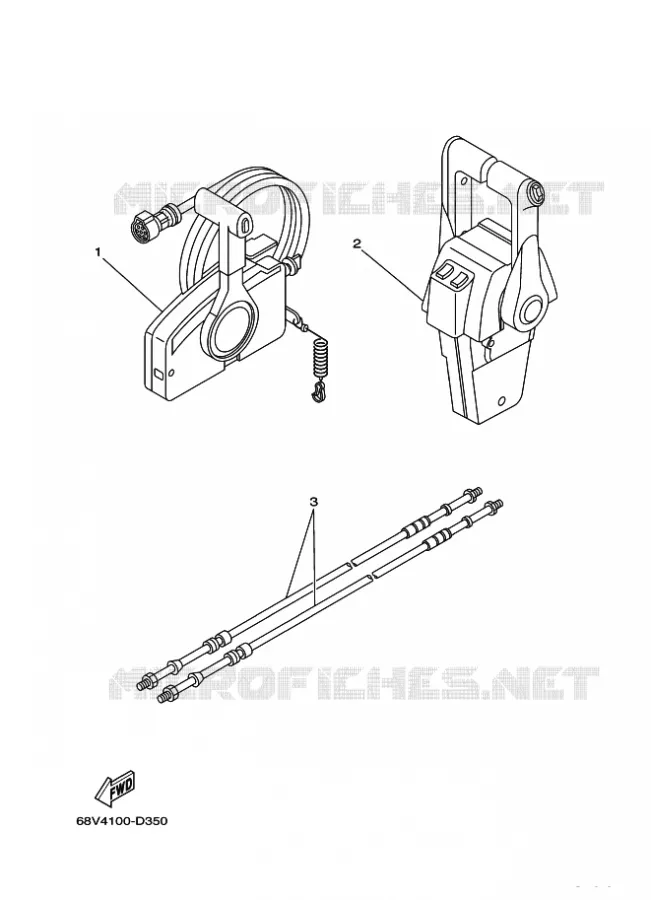AFSTANDSBEDIENING Yamaha OUTBOARD ENGINES 200hp (147.1kW) 2006 Z200  Z200NETOL