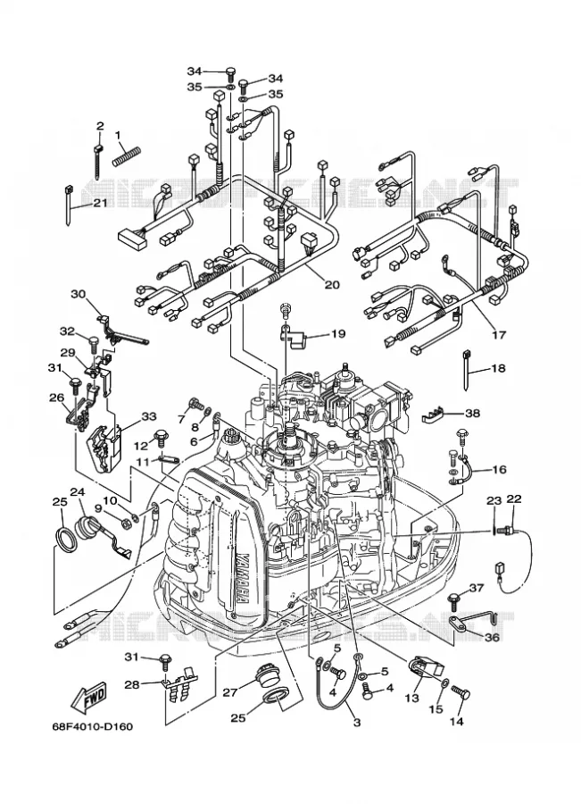 ELECTRISCH 2 Yamaha OUTBOARD ENGINES 200hp (147.1kW) 2005 Z200  Z200NETOL