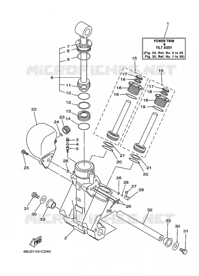 KANTELSYSTEEM MOTOR 1 Yamaha OUTBOARD ENGINES 200hp (147.1kW) 2005 Z200  Z200NETOL