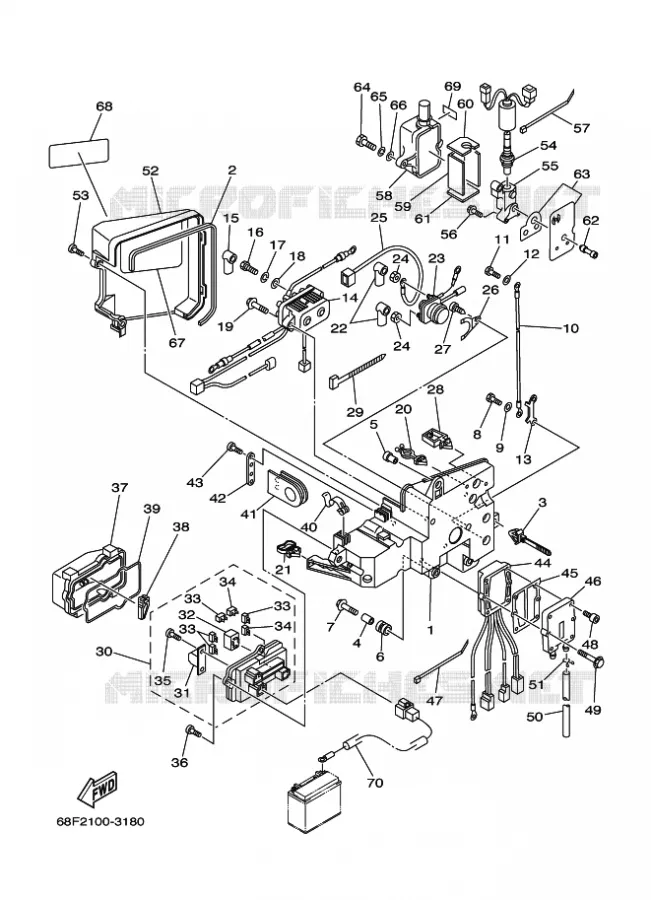 ELECTRISCH 3 Yamaha OUTBOARD ENGINES 200hp (147.1kW) 2003 Z200  Z200NETOX