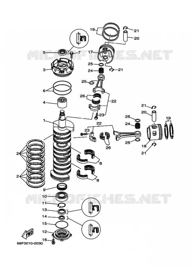 KRUKAS / ZUIGER Yamaha OUTBOARD ENGINES 200hp (147.1kW) 2002 Z200  Z200N