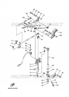 GASBEDIENING voor Yamaha VZ200T VMAX Seris, Electric Start, Power Trim & Tilt, Remote Control, Shaft 20