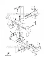 HOUDER 2 voor Yamaha VZ200T VMAX Seris, Electric Start, Power Trim & Tilt, Remote Control, Shaft 20
