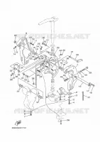HOUDER 1 voor Yamaha Z200P Electric Starter, Remote Control, Power Trim & Tilt, Oil injection, Shaft 20