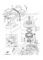 GENERATOR voor Yamaha Z250D Electric Starter, Remote Control, Power Trim & Tilt, Oil injection, Shaft 25