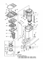 BOVENDEKSEL voor Yamaha Z250D Electric Starter, Remote Control, Power Trim & Tilt, Oil injection, Shaft 25