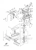 DAMPAFSCHEIDER 1 voor Yamaha Z250D Electric Starter, Remote Control, Power Trim & Tilt, Oil injection, Shaft 25