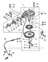 STARTMOTOR voor Yamaha 9.9D 2 Stroke 1986