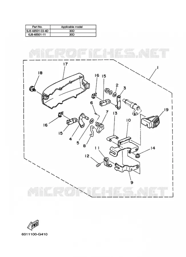 AFSTANDSBEDIENING BESLAG 5 Yamaha OUTBOARD ENGINES 2012 2012 RIGGING REMOCON-2012  RIGGING REMOCON-2012