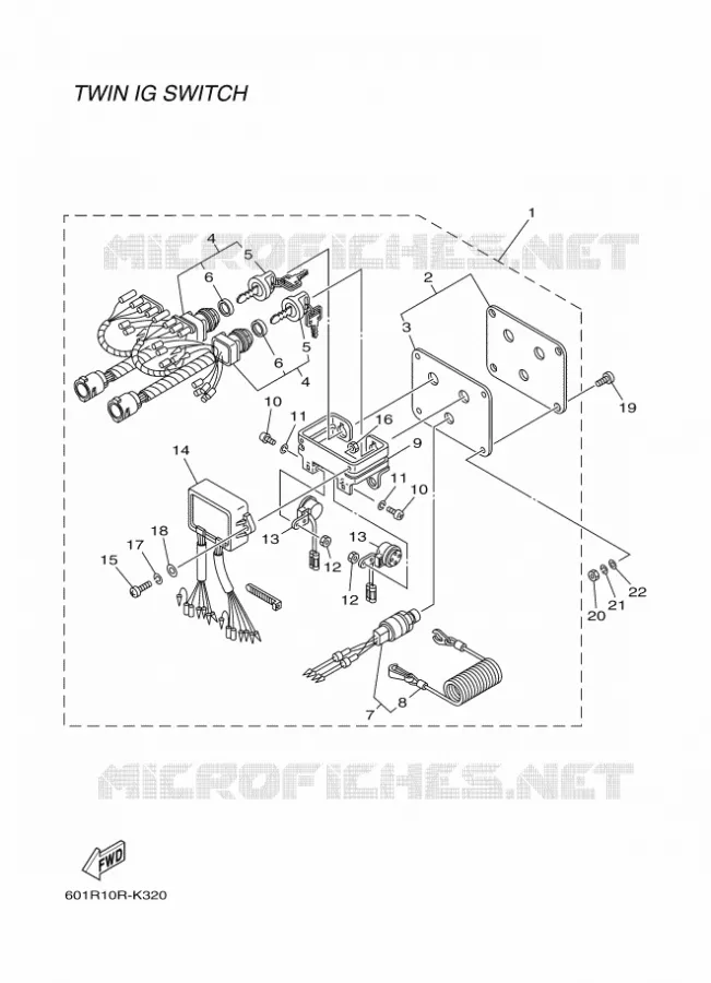 SCHAKELBORD 7 Yamaha OUTBOARD ENGINES 2012 2012 RIGGING REMOCON-2012  RIGGING REMOCON-2012