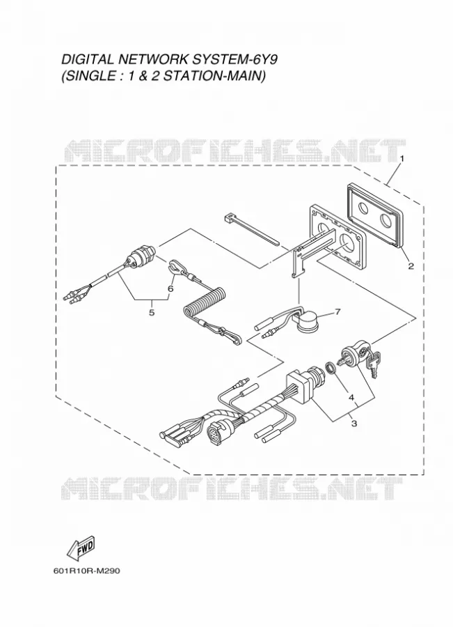 SCHAKELBORD 4 Yamaha OUTBOARD ENGINES 2013 2013 RIGGING REMOCON-2013  RIGGING REMOCON-2013