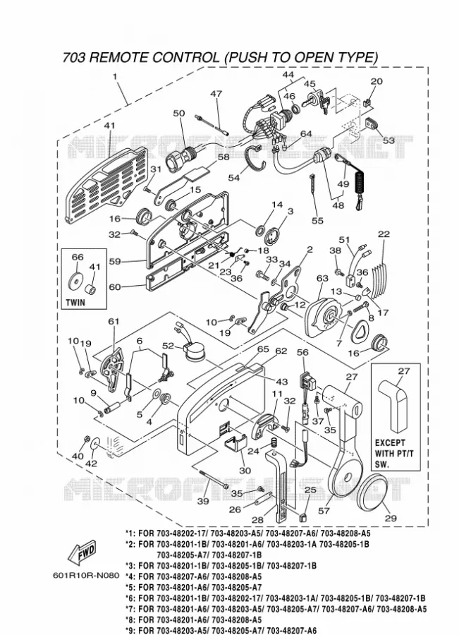 AFSTANDSBEDIENING 4 Yamaha OUTBOARD ENGINES 2014 2014 RIGGING REMOCON-2014  RIGGING REMOCON-2014