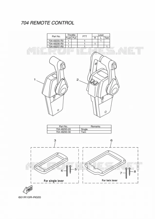 AFSTANDSBEDIENING 2 Yamaha OUTBOARD ENGINES 2017 2017 RIGGING REMOCON-2017  RIGGING REMOCON-2017