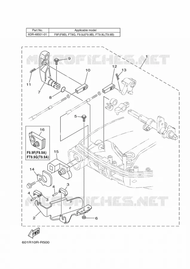 AFSTANDSBEDIENING BESLAG 5 Yamaha OUTBOARD ENGINES 2017 2017 RIGGING REMOCON-2017  RIGGING REMOCON-2017