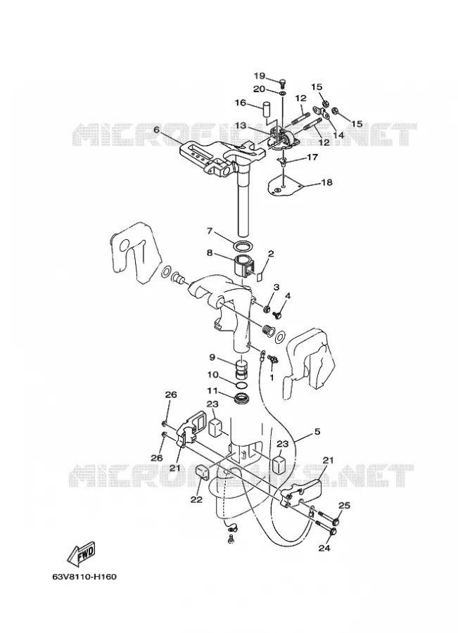HOUDER 2 Yamaha OUTBOARD ENGINES 9.9hp (7.3kW) 2014 9.9  9.9FMHS