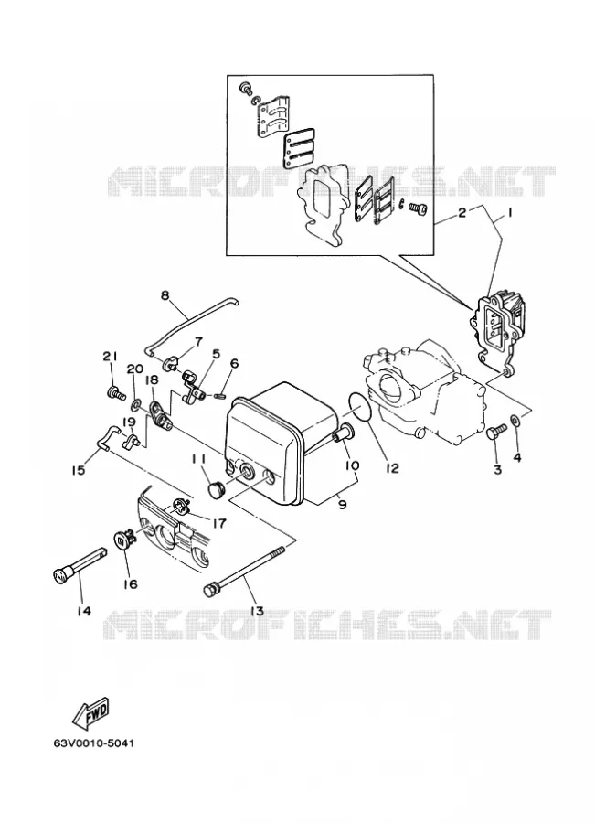 INLAAT Yamaha OUTBOARD ENGINES 9.9hp (7.3kW) 2012 9.9  9.9FMHS