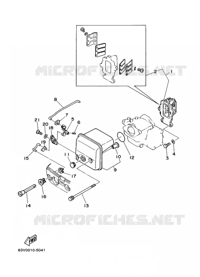 INLAAT Yamaha OUTBOARD ENGINES 9.9hp (7.3kW) 2009 9.9  9.9FMHL