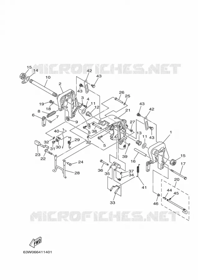 KUIPFRAME Yamaha OUTBOARD ENGINES 9.9hp (7.3kW) 2003 9.9  9.9FMHS