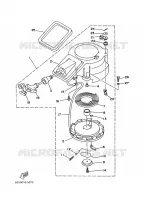 STARTMOTOR voor Yamaha 9.9F 2 Stroke, Manual Starter, Tiller Handle, Manual Tilt, Pre-Mixed Fuel and Oil 2001