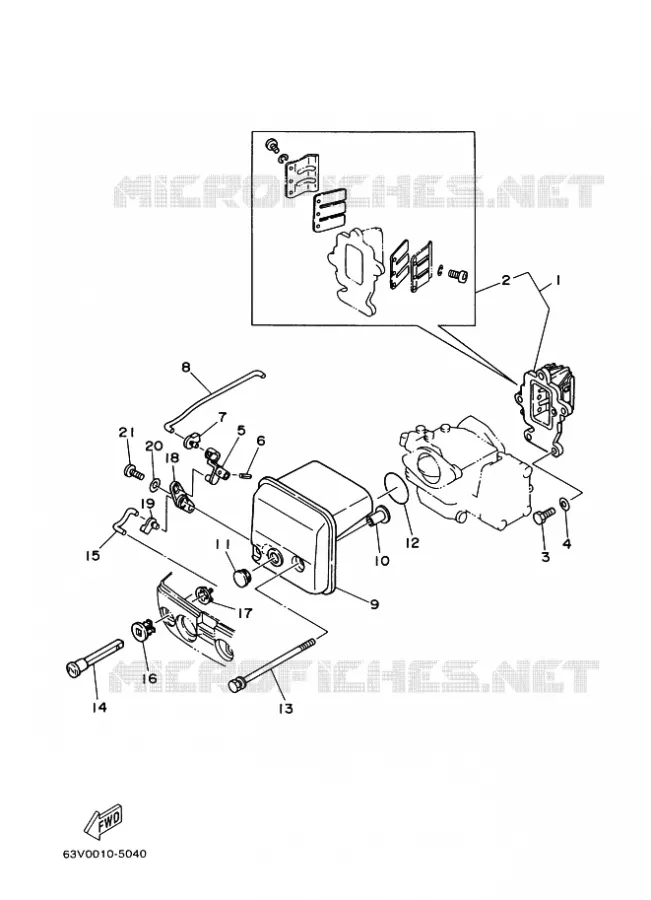 INLAAT Yamaha OUTBOARD ENGINES 9.9hp (7.3kW) 1999 9.9  9.9F