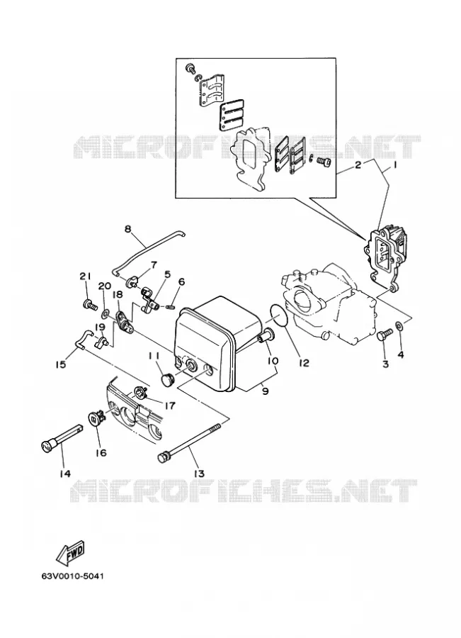 INLAAT Yamaha OUTBOARD ENGINES 9.9hp (7.3kW) 2012 9.9  9.9FMHL