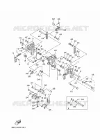 KUIPFRAME voor Yamaha E15D ENDURO, Manual Starter, Tiller Handle, Manual Tilt, Shaft 20