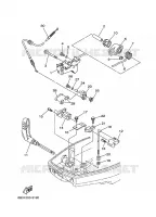 GASBEDIENING voor Yamaha E15D ENDURO, Manual Starter, Tiller Handle, Manual Tilt, Shaft 20