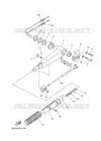 STUUR voor Yamaha E15D ENDURO, Manual Starter, Tiller Handle, Manual Tilt, Shaft 20