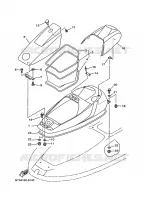 ENGINE HATCH voor Yamaha WVT700BW 1998