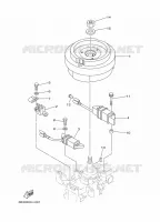 DYNAMO voor Yamaha E15D Enduro, Manual Starter, Tiller Handle, Manual Trim & Tilt, Pre-Mixing, Shaft 15