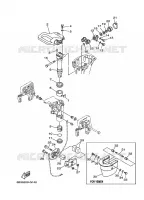 HOUDER 2 voor Yamaha E15D Enduro, Manual Starter, Tiller Handle, Manual Trim & Tilt, Pre-Mixing, Shaft 15