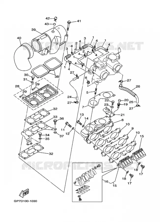 INLAAT Yamaha Waverunner 760 2001 JET FOR GP760  JET FOR GP760