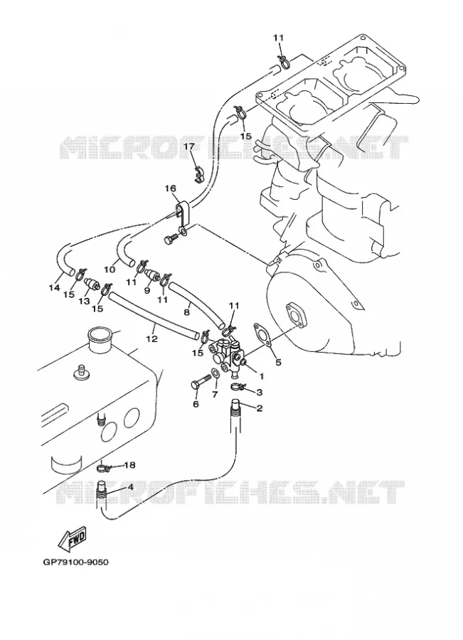 OLIEPOMP Yamaha Waverunner 760 2001 JET FOR GP760  JET FOR GP760