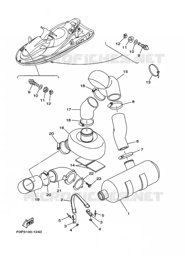 UITLAAT 2 Yamaha WAVERUNNER 800 2001 JET  JET FOR XA800