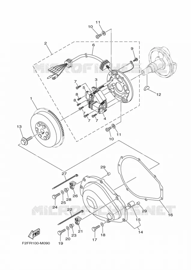GENERATOR Yamaha Waverunner 70016 2016 SJ700B-R '16  SJ700B-R '16