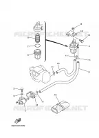CARBURATEUR  voor Yamaha E15D Enduro, Manual Starter, Tiller Handle, Manual Tilt, Pre-Mixing 2003