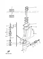 REPARATIESET 2 voor Yamaha E15D Enduro, Manual Starter, Tiller Handle, Manual Tilt, Pre-Mixing 2003