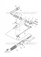 STUUR voor Yamaha E15D Enduro, Manual Starter, Tiller Handle, Manual Tilt, Pre-Mixing 2003