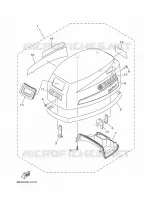 KUIP BOVENSTE voor Yamaha E15D Enduro, Manual Starter, Tiller Handle, Manual Tilt, Pre-Mixing, Shaft 20