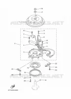 DYNAMO voor Yamaha E8D Enduro, Manual Starter, Tiller Handle, Manual Tilt, Pre-Mixing, Shaft 15