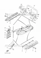 HULL & DECK 2 voor Yamaha FX CRUISER HO HIGH OUTPUT 2017