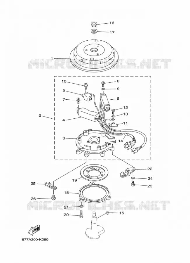 DYNAMO Yamaha OUTBOARD ENGINES 8hp (5.9kW) 2012 E8  E8DMHL
