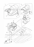 ZADEL / VERGRENDELING voor Yamaha FX CRUISER SVHO 2017