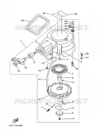 STARTMOTOR voor Yamaha 15F 2 Stroke, Manual Starter, Tiller Handle, Manual Tilt, Pre-Mixing 2002