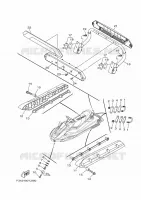 HULL & DECK 2 voor Yamaha FX SVHO 2019