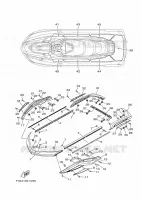 GUNWALE & MAT voor Yamaha FX SVHO 2020
