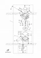 CARBURATEUR  voor Yamaha F13.5A Electric Starter, Remote Control, Power Tilt, Shaft 20